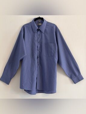 Arrow Men's Dress Shirt in Slate Blue Size L